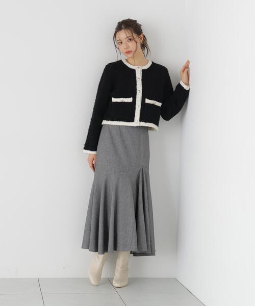 PROPORTION BODY DRESSING(プロポーションボディドレッシング)の「マチ付きマーメイドスカート / 1216220100(スカート・レディース・ブラウン系その他/グレー系その他・MEDIUM/P/S)」の3枚目の写真
