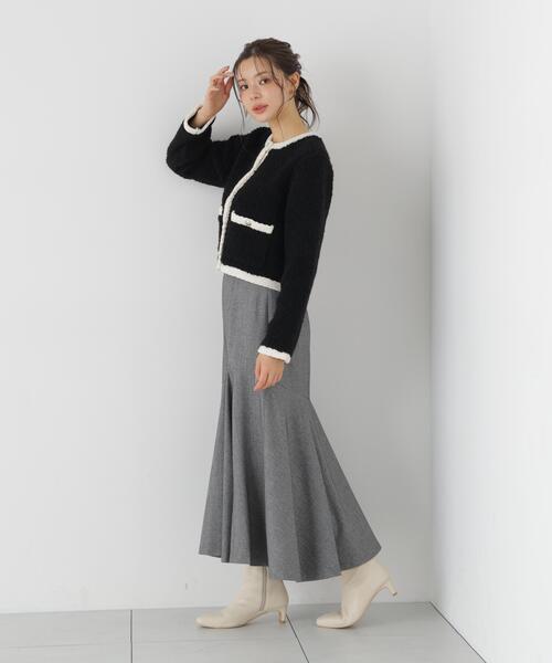 PROPORTION BODY DRESSING(プロポーションボディドレッシング)の「マチ付きマーメイドスカート / 1216220100(スカート・レディース・ブラウン系その他/グレー系その他・MEDIUM/P/S)」の4枚目の写真