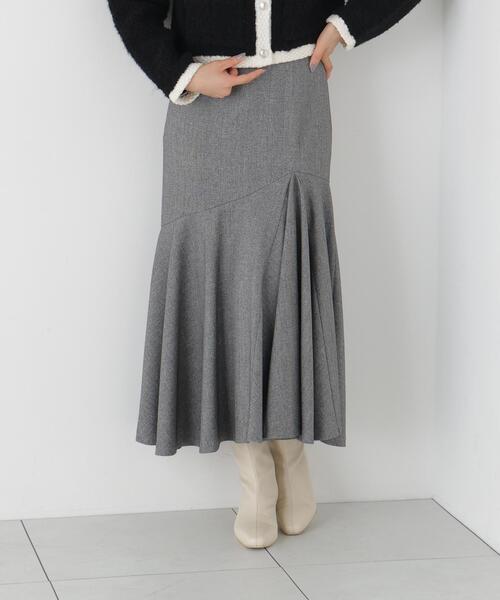 PROPORTION BODY DRESSING(プロポーションボディドレッシング)の「マチ付きマーメイドスカート / 1216220100(スカート・レディース・ブラウン系その他/グレー系その他・MEDIUM/P/S)」の5枚目の写真