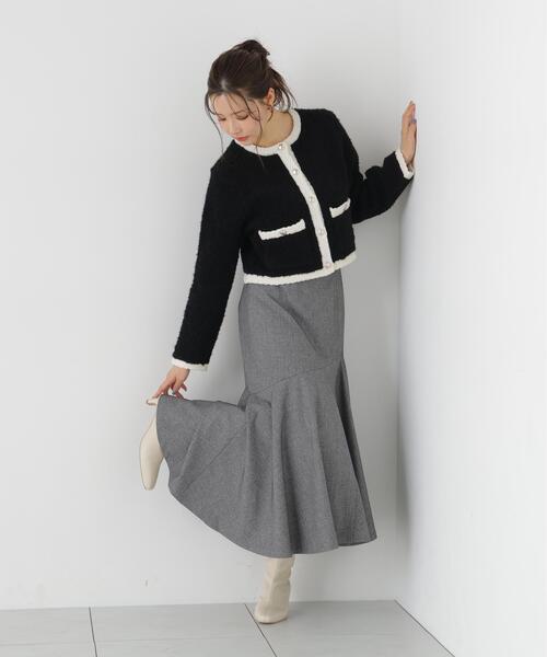 PROPORTION BODY DRESSING(プロポーションボディドレッシング)の「マチ付きマーメイドスカート / 1216220100(スカート・レディース・ブラウン系その他/グレー系その他・MEDIUM/P/S)」の6枚目の写真