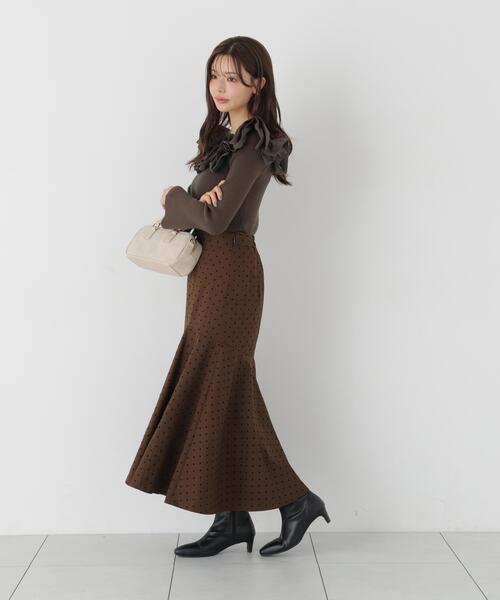 PROPORTION BODY DRESSING(プロポーションボディドレッシング)の「マチ付きマーメイドスカート / 1216220100(スカート・レディース・ブラウン系その他/グレー系その他・MEDIUM/P/S)」の8枚目の写真