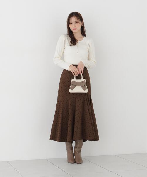 PROPORTION BODY DRESSING(プロポーションボディドレッシング)の「マチ付きマーメイドスカート / 1216220100(スカート・レディース・ブラウン系その他/グレー系その他・MEDIUM/P/S)」の12枚目の写真