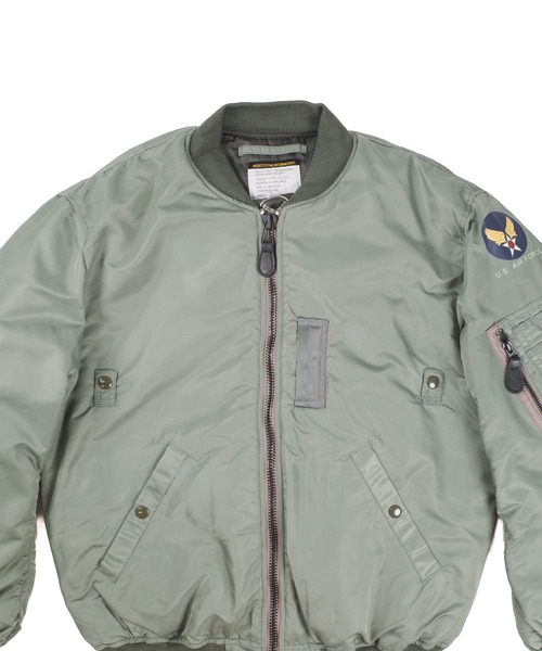 HOUSTON(ヒューストン)の「【UT217】【HOUSTON/ヒューストン】B-15D MODIFY FLIGHT JACKET 5006C(ミリタリージャケット・メンズ・セージグリーン・42/44)」の3枚目の写真
