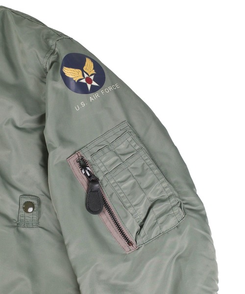 HOUSTON(ヒューストン)の「【UT217】【HOUSTON/ヒューストン】B-15D MODIFY FLIGHT JACKET 5006C(ミリタリージャケット・メンズ・セージグリーン・42/44)」の6枚目の写真