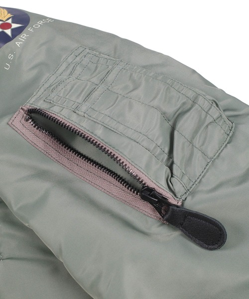 HOUSTON(ヒューストン)の「【UT217】【HOUSTON/ヒューストン】B-15D MODIFY FLIGHT JACKET 5006C(ミリタリージャケット・メンズ・セージグリーン・42/44)」の9枚目の写真