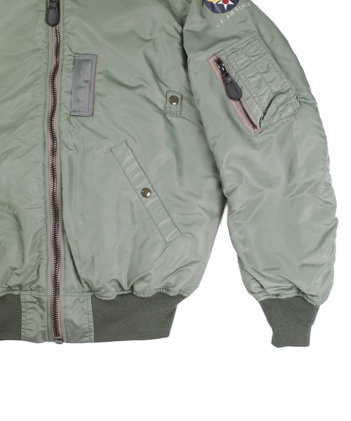 HOUSTON(ヒューストン)の「【UT217】【HOUSTON/ヒューストン】B-15D MODIFY FLIGHT JACKET 5006C(ミリタリージャケット・メンズ・セージグリーン・42/44)」の10枚目の写真