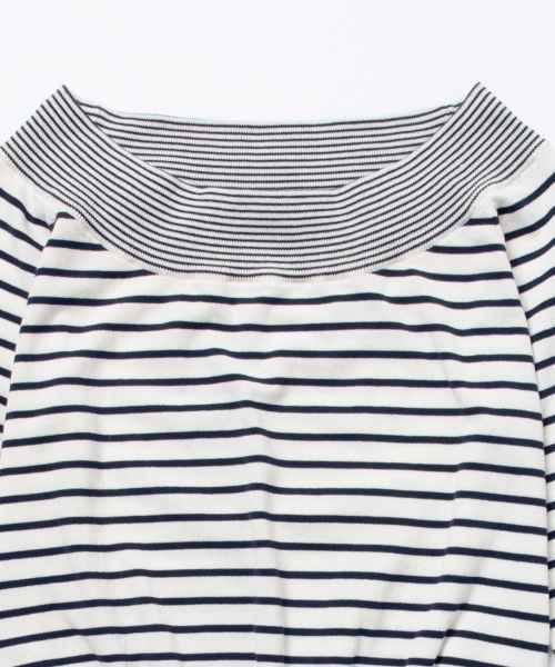 Ray BEAMS（レイビームス）の「Ray BEAMS / ボーダーオフショルダー（Tシャツ/カットソー・レディース・ホワイト/ブラック/レッド・ONE SIZE）」の16枚目の写真