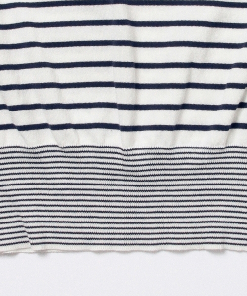 Ray BEAMS（レイビームス）の「Ray BEAMS / ボーダーオフショルダー（Tシャツ/カットソー・レディース・ホワイト/ブラック/レッド・ONE SIZE）」の14枚目の写真