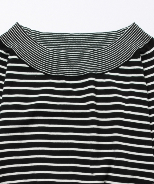 Ray BEAMS（レイビームス）の「Ray BEAMS / ボーダーオフショルダー（Tシャツ/カットソー・レディース・ホワイト/ブラック/レッド・ONE SIZE）」の12枚目の写真