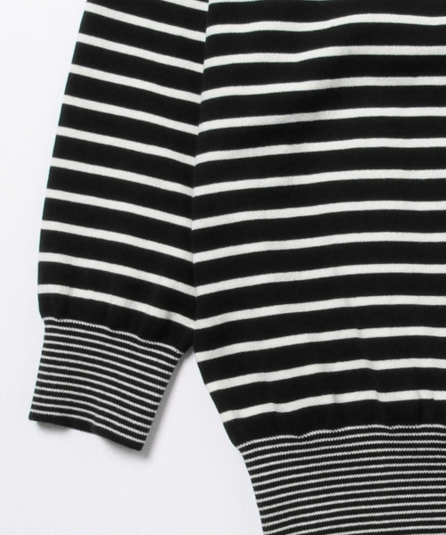 Ray BEAMS（レイビームス）の「Ray BEAMS / ボーダーオフショルダー（Tシャツ/カットソー・レディース・ホワイト/ブラック/レッド・ONE SIZE）」の11枚目の写真