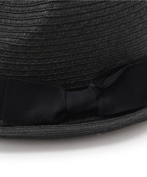 Re:EDIT（リエディ）の「リボンタイプストローハット/帽子/HAT[Re:EDIT/リエディ]＜2016 春夏新作＞（ハット・レディース・ベージュ/ブラック/キャメル・FREE）」の7枚目の写真