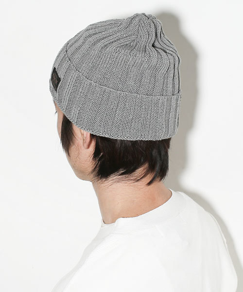 NANO universe（ナノユニバース）の「KNOX/JAPAN MADEリブニットワッチ（ニットキャップ/ビーニー・メンズ・ネイビー/グレー/ブラック/ホワイト・FREE）」の5枚目の写真