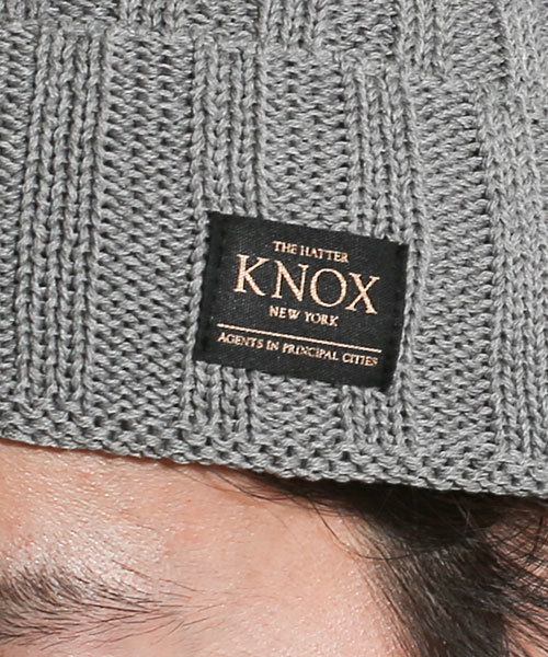 NANO universe（ナノユニバース）の「KNOX/JAPAN MADEリブニットワッチ（ニットキャップ/ビーニー・メンズ・ネイビー/グレー/ブラック/ホワイト・FREE）」の6枚目の写真