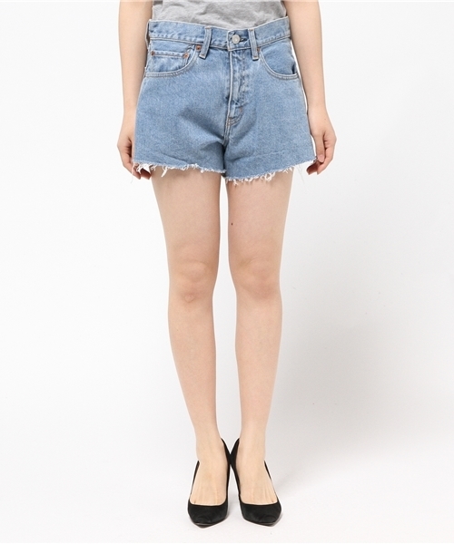 MOUSSY(マウジー)の「DENIM S/PT(デニムパンツ・レディース・ブルー/ライトブルー・1/0/2)」の3枚目の写真