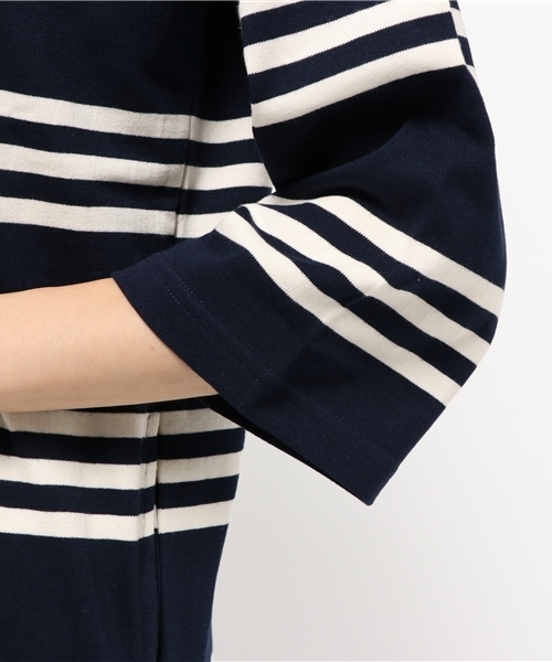 Denime(ドゥニーム)の「ボーダーカットワンピース(ワンピース・レディース・グレー/ネイビー/スミクロ・FREE)」の18枚目の写真