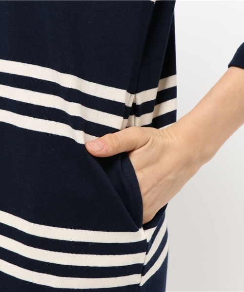 Denime(ドゥニーム)の「ボーダーカットワンピース(ワンピース・レディース・グレー/ネイビー/スミクロ・FREE)」の10枚目の写真