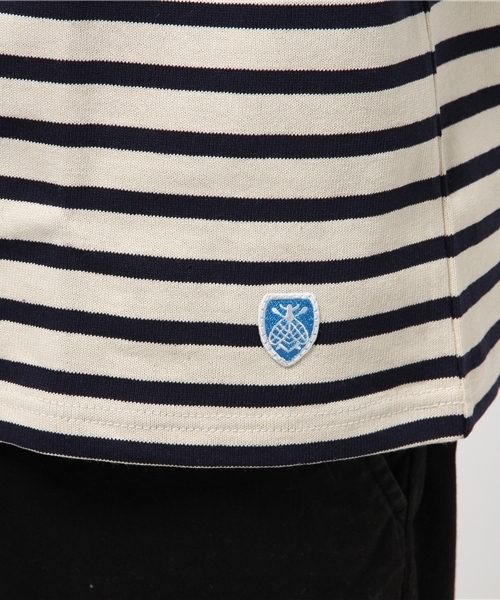 ORCIVAL（オーシバル）の「【ORCIVAL】ボートネックカットソー（Tシャツ/カットソー・メンズ・ブルー/ホワイト×ネイビー/グレー系その他・3/5/4）」の9枚目の写真