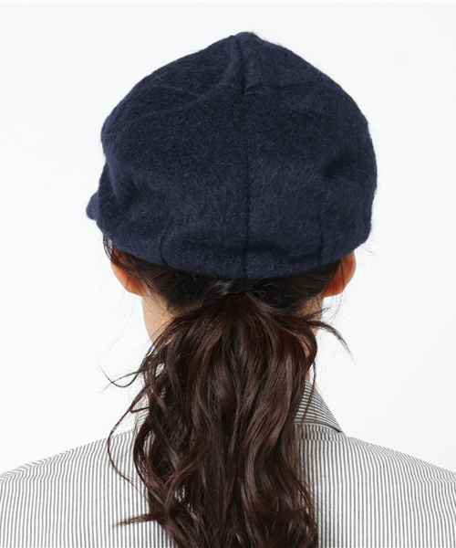 LBC(エルビーシー)の「モヘア変形キャスケット (キャスケット・レディース・ベージュ/ネイビー・ONE SIZE)」の4枚目の写真