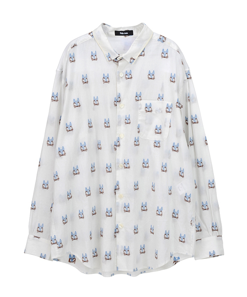 Ne-net（ネネット）の「S フォックスジャガード（シャツ/ブラウス・レディース・ライトブルー/ホワイト・02/03）」の8枚目の写真