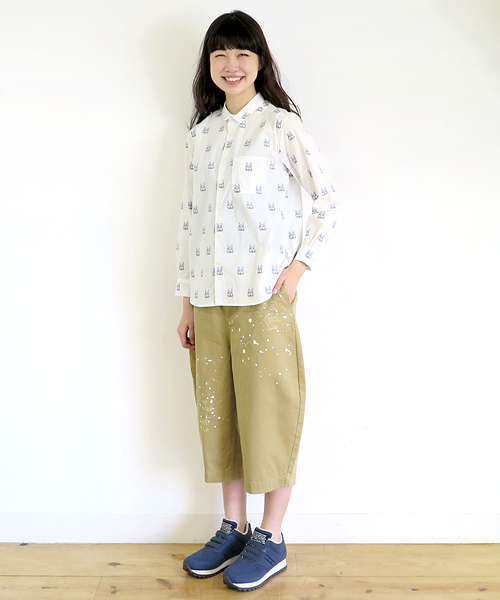 Ne-net（ネネット）の「S フォックスジャガード（シャツ/ブラウス・レディース・ライトブルー/ホワイト・02/03）」の11枚目の写真