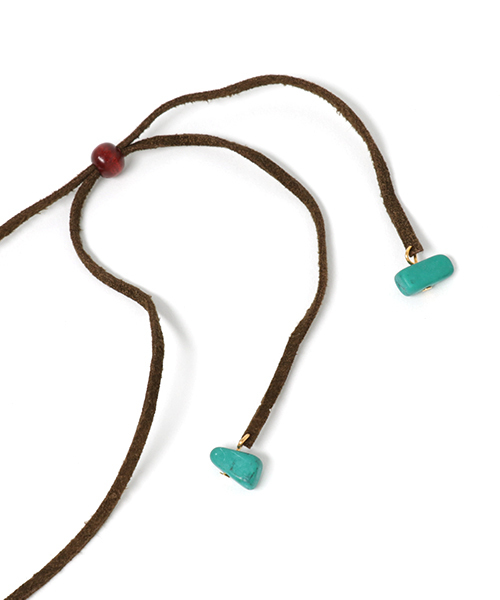 チャイハネ（チャイハネ）の「【チャイハネ】ストーンクラッシュネックレス（ネックレス・レディース・ターコイズブルー/ホワイト・FREE）」の5枚目の写真