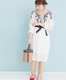 URBAN RESEARCH |  【TRILL掲載】UR フラワー刺繍ワンピース　(ワンピース)
