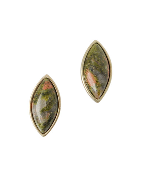 Eldia'lu（エルディアル）の「天然石マーブルアーモンドデザインピアス（ピアス（両耳用）・レディース・カーキ/ベージュ・ﾌﾘ-）」の9枚目の写真