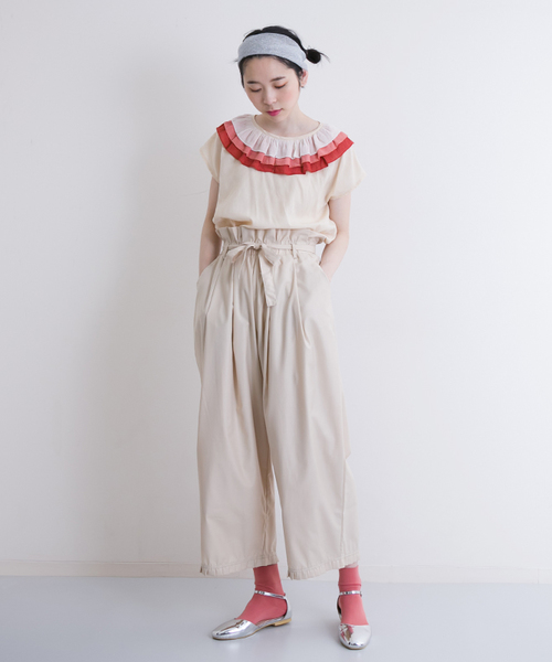 merlot plus(メルロープリュス)の「グラデティアードピエロ襟ブラウス2935(シャツ/ブラウス・レディース・ブルー/オレンジ・FREE)」の9枚目の写真