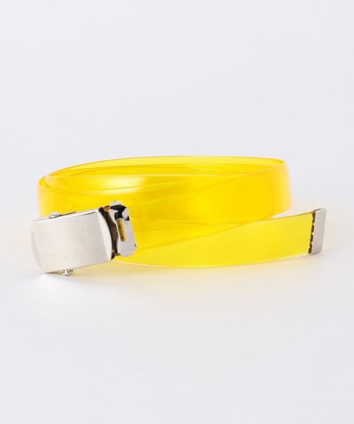 EN ROUTE(アンルート)の「PIKE(パイク) クリアGIベルト ◆(ベルト・メンズ・ホワイト/ブラック/レッド/イエロー/ライム・FREE)」の4枚目の写真