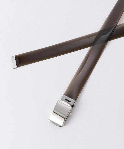 EN ROUTE(アンルート)の「PIKE(パイク) クリアGIベルト ◆(ベルト・メンズ・ホワイト/ブラック/レッド/イエロー/ライム・FREE)」の6枚目の写真