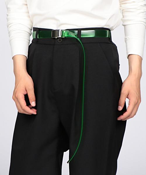 EN ROUTE(アンルート)の「PIKE(パイク) クリアGIベルト ◆(ベルト・メンズ・ホワイト/ブラック/レッド/イエロー/ライム・FREE)」の9枚目の写真