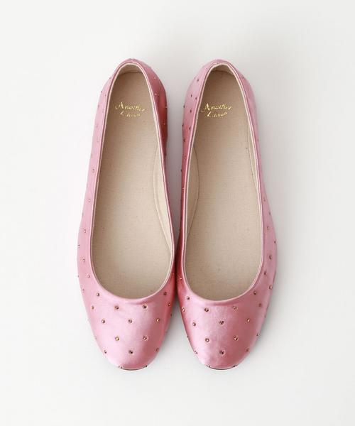 Another Edition(アナザーエディション)の「スタッズフラットシューズ ◆(パンプス・レディース・ブラック/ライラック・SMALL/LARGE/MEDIUM)」の1枚目の写真