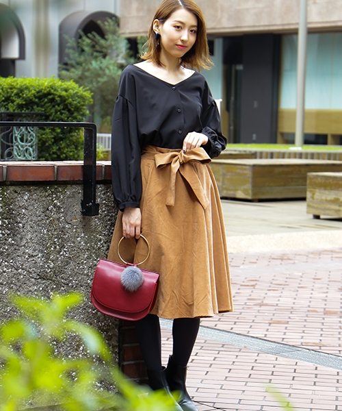 N.(N. Natural Beauty Basic)(エヌエヌナチュラルビューティーベーシック)の「バックギャザータックスリーブブラウス(シャツ/ブラウス・レディース・ブラック/グレー/ピンク・MEDIUM)」の5枚目の写真