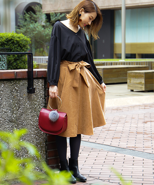 N.(N. Natural Beauty Basic)(エヌエヌナチュラルビューティーベーシック)の「バックギャザータックスリーブブラウス(シャツ/ブラウス・レディース・ブラック/グレー/ピンク・MEDIUM)」の6枚目の写真