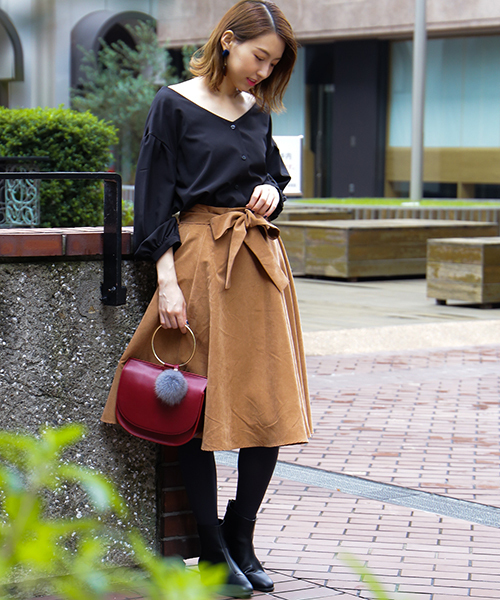N.(N. Natural Beauty Basic)(エヌエヌナチュラルビューティーベーシック)の「バックギャザータックスリーブブラウス(シャツ/ブラウス・レディース・ブラック/グレー/ピンク・MEDIUM)」の7枚目の写真