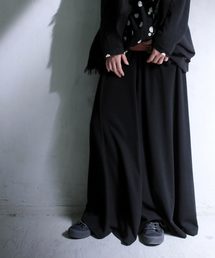 antiqua | リブ編みニットワイドパンツ(その他パンツ)