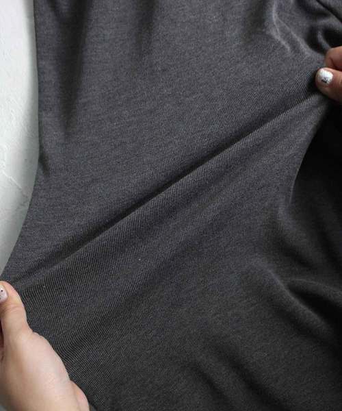 antiqua（アンティカ）の「リブ編みニットワイドパンツ（その他パンツ・レディース・ブラック/グレー・FREE）」の11枚目の写真