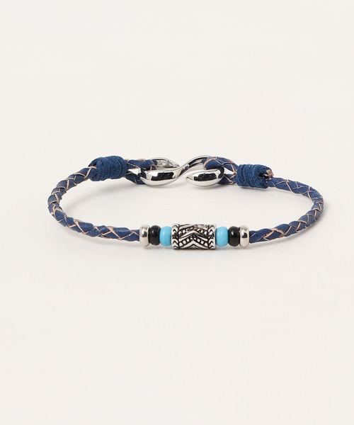 チャイハネ（チャイハネ）の「【チャイハネ】カレン風メタルビーズMEN'Sブレスレット（ブレスレット・メンズ・ブルー/キャメル/グリーン/ネイビー/レッド・FREE）」の3枚目の写真