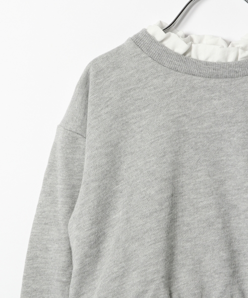 GLOBAL WORK(グローバルワーク)の「【キッズ】フリルネックカットプルオーバー/780656(Tシャツ/カットソー・キッズ・チャコールグレー/グレー・LARGE/X-LARGE/XX-LARGE/SMALL/MEDIUM)」の6枚目の写真