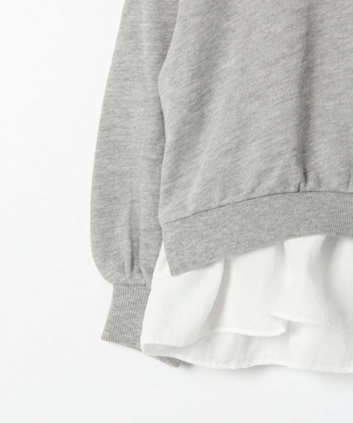 GLOBAL WORK(グローバルワーク)の「【キッズ】フリルネックカットプルオーバー/780656(Tシャツ/カットソー・キッズ・チャコールグレー/グレー・LARGE/X-LARGE/XX-LARGE/SMALL/MEDIUM)」の7枚目の写真