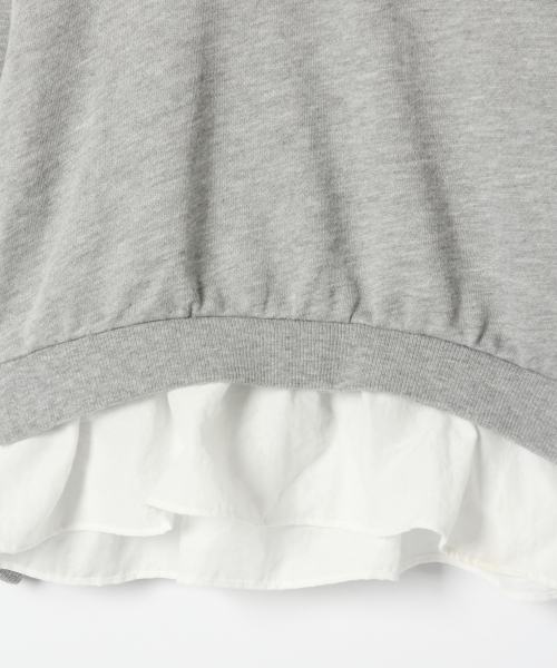 GLOBAL WORK(グローバルワーク)の「【キッズ】フリルネックカットプルオーバー/780656(Tシャツ/カットソー・キッズ・チャコールグレー/グレー・LARGE/X-LARGE/XX-LARGE/SMALL/MEDIUM)」の8枚目の写真