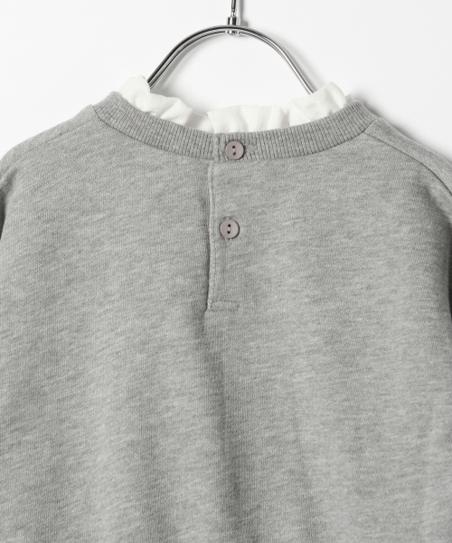 GLOBAL WORK(グローバルワーク)の「【キッズ】フリルネックカットプルオーバー/780656(Tシャツ/カットソー・キッズ・チャコールグレー/グレー・LARGE/X-LARGE/XX-LARGE/SMALL/MEDIUM)」の9枚目の写真