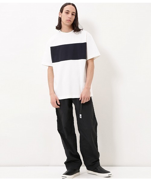 ADAM ET ROPE'（アダムエロペ）の「ポンチラインTシャツ（Tシャツ/カットソー・メンズ・ホワイト/キャメル/ネイビー・M/L）」の13枚目の写真