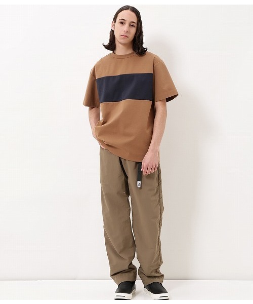 ADAM ET ROPE'（アダムエロペ）の「ポンチラインTシャツ（Tシャツ/カットソー・メンズ・ホワイト/キャメル/ネイビー・M/L）」の11枚目の写真