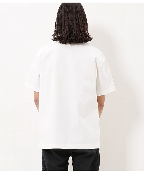 ADAM ET ROPE'（アダムエロペ）の「ポンチラインTシャツ（Tシャツ/カットソー・メンズ・ホワイト/キャメル/ネイビー・M/L）」の5枚目の写真