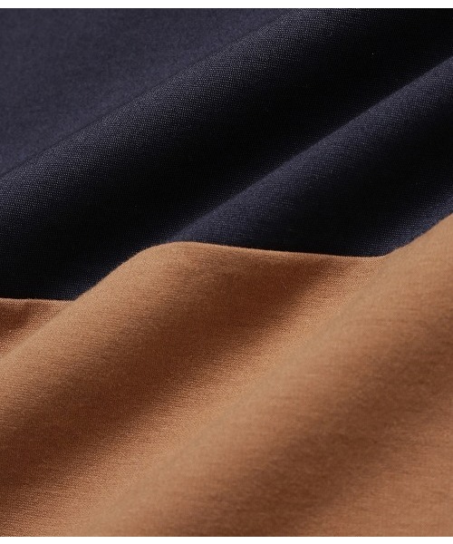 ADAM ET ROPE'（アダムエロペ）の「ポンチラインTシャツ（Tシャツ/カットソー・メンズ・ホワイト/キャメル/ネイビー・M/L）」の14枚目の写真