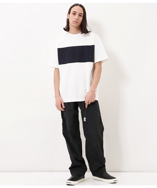 ADAM ET ROPE'（アダムエロペ）の「ポンチラインTシャツ（Tシャツ/カットソー・メンズ・ホワイト/キャメル/ネイビー・M/L）」の8枚目の写真