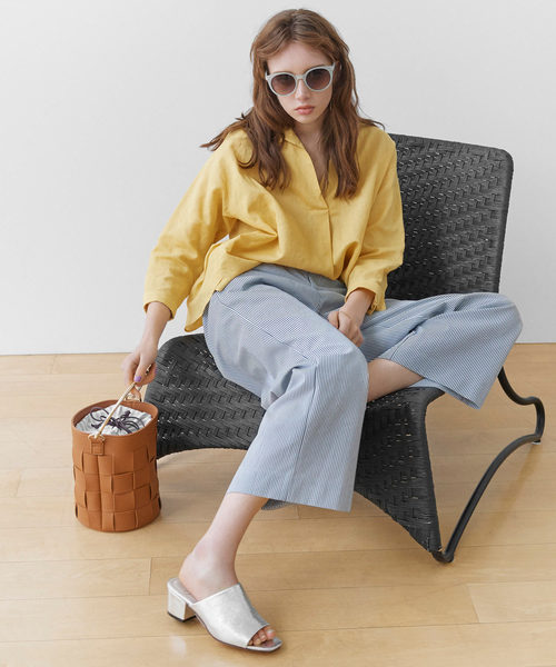 N.（N. Natural Beauty Basic）（エヌエヌナチュラルビューティーベーシック）の「【and GIRL 4月号掲載】バケツショルダーバック（トートバッグ・レディース・ホワイト/ベージュ系その他/ブラック・ﾌﾘ-）」の5枚目の写真