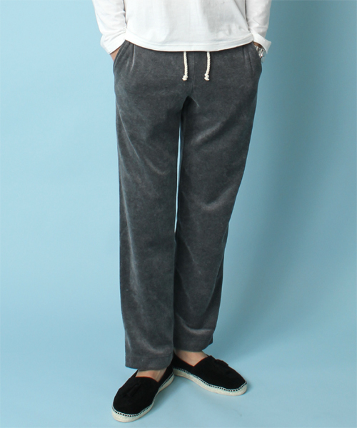 BEAMS LIGHTS Men's(ビームスライツ メンズ)の「○BEAMS LIGHTS / ベロアイージーパンツ(その他パンツ・メンズ・グレー/ブルー・SMALL/MEDIUM/LARGE)」の1枚目の写真