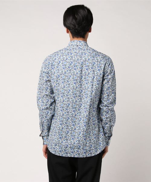 Pretty Green（プリティーグリーン）の「LS PIER フローラルプリント BDシャツ（シャツ/ブラウス・メンズ・ブルー/パープル・1/2/3/4/5）」の4枚目の写真